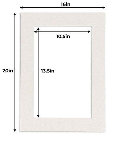 Oyster Shell White Precut Acid-Free Matboard