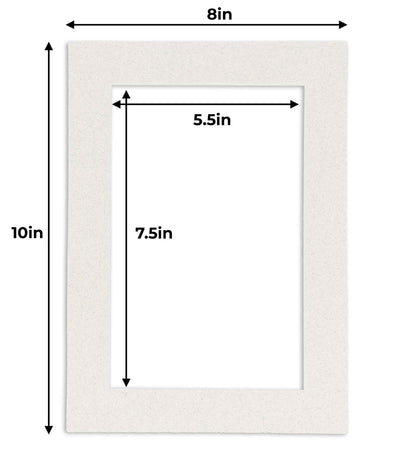 Oyster Shell White Precut Acid-Free Matboard