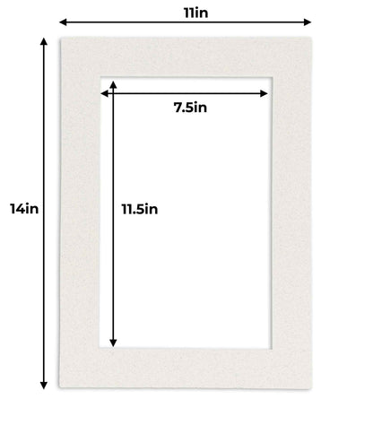 Oyster Shell White Precut Acid-Free Matboard