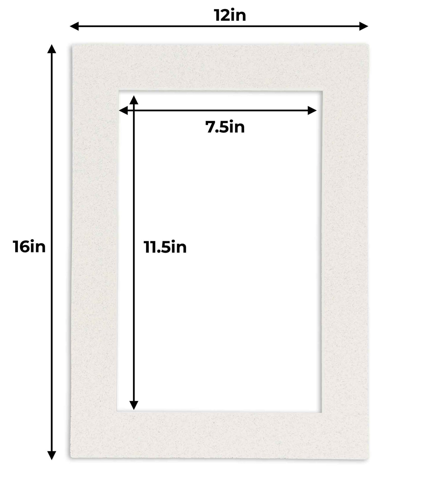 Oyster Shell White Precut Acid-Free Matboard