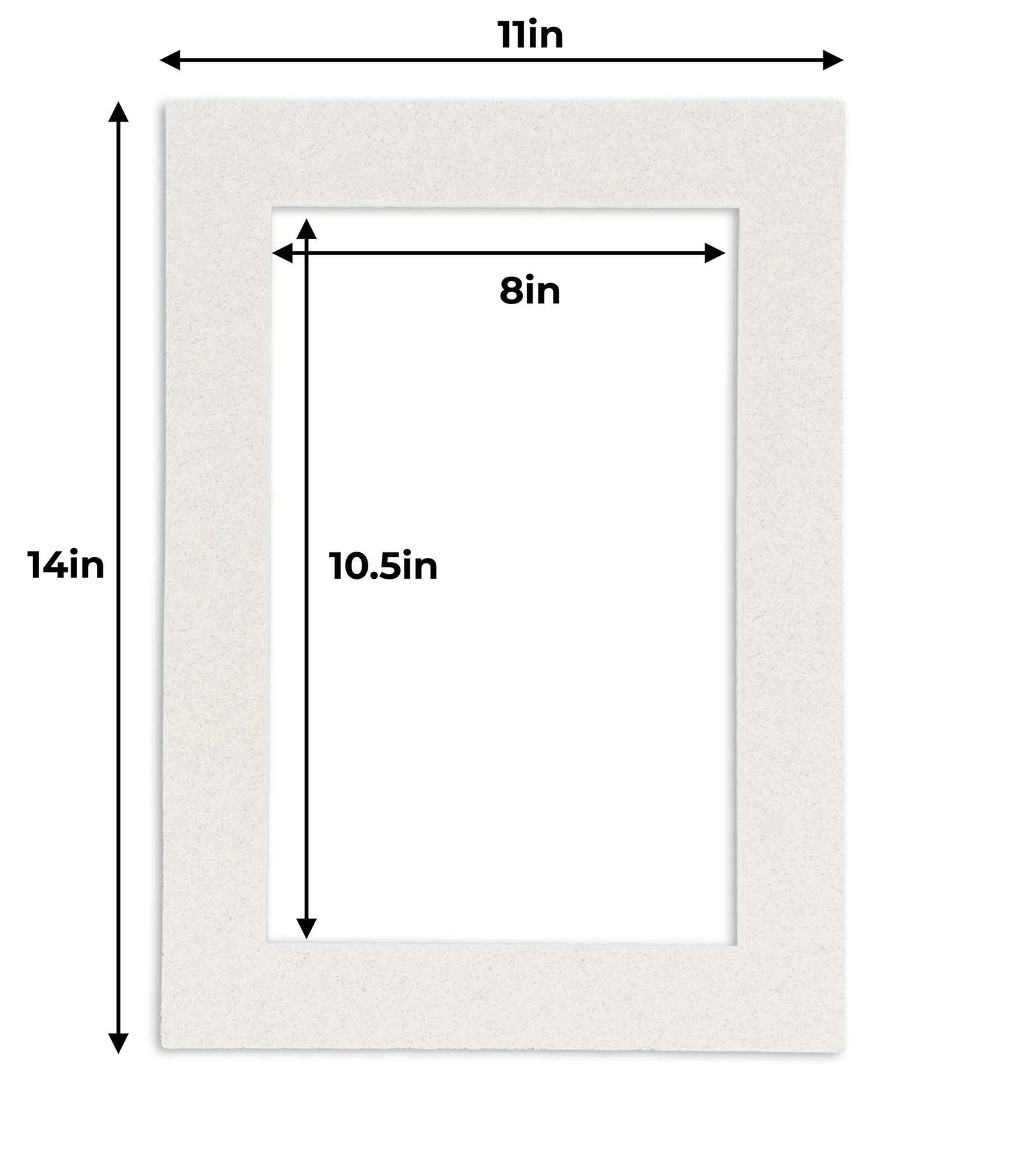 Oyster Shell White Precut Acid-Free Matboard