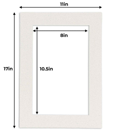 Oyster Shell White Precut Acid-Free Matboard