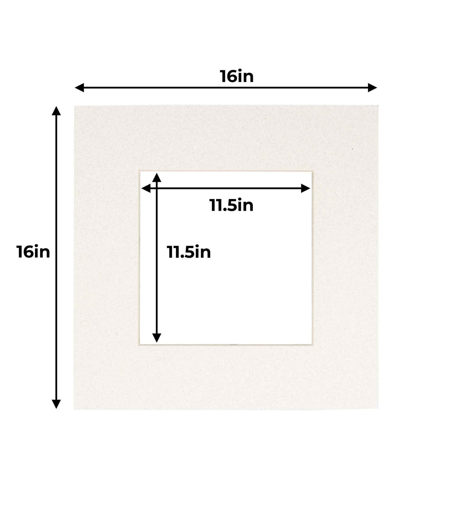 Oyster Shell White Precut Acid-Free Matboard
