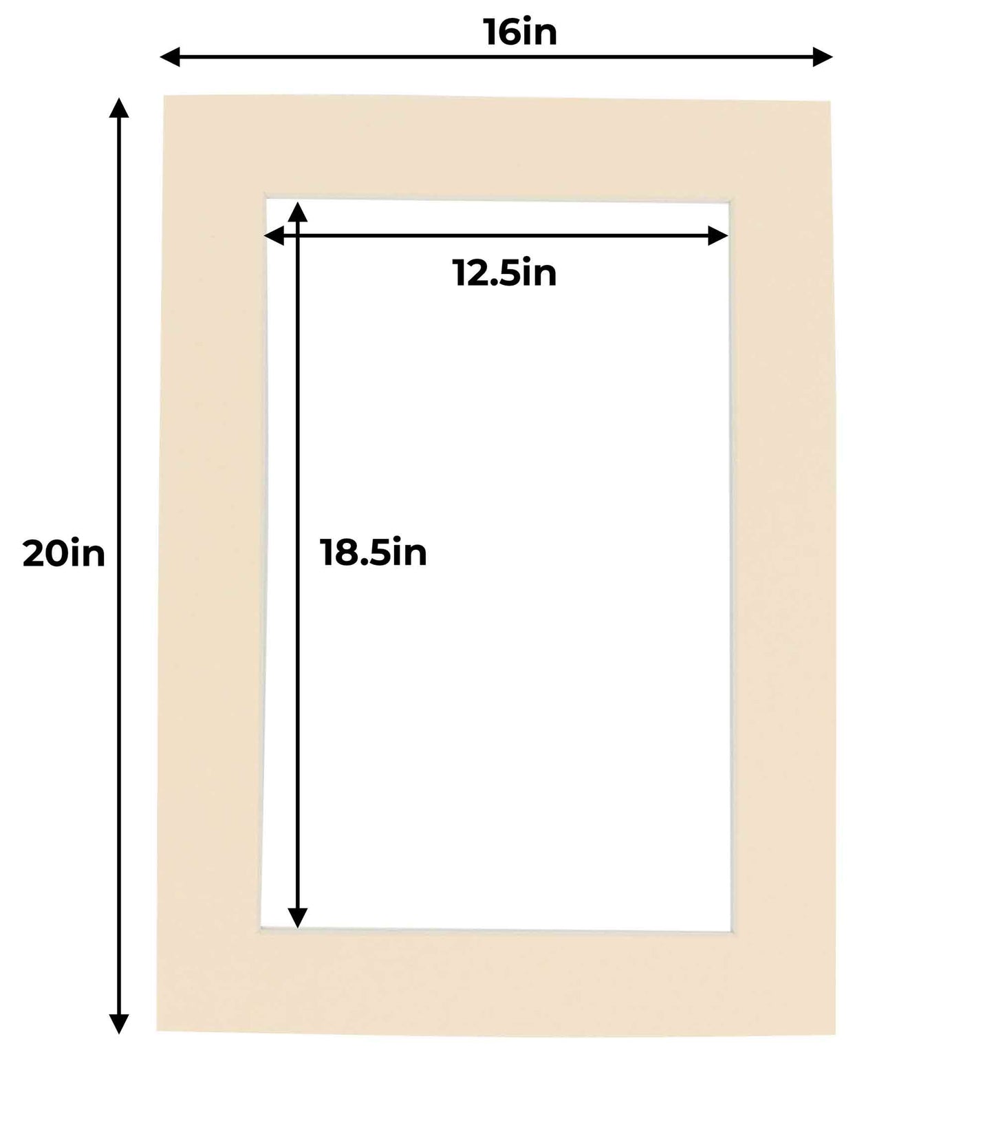 Cream Precut Acid-Free Matboard