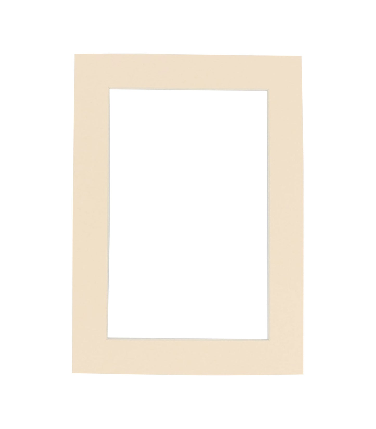 Cream Precut Acid-Free Matboard Set with Clear Bag & Backing