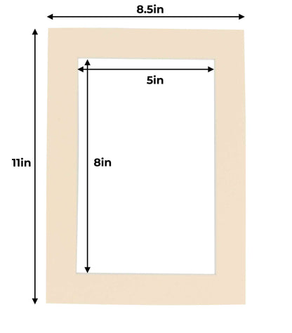 Cream Precut Acid-Free Matboard