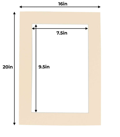 Cream Precut Acid-Free Matboard