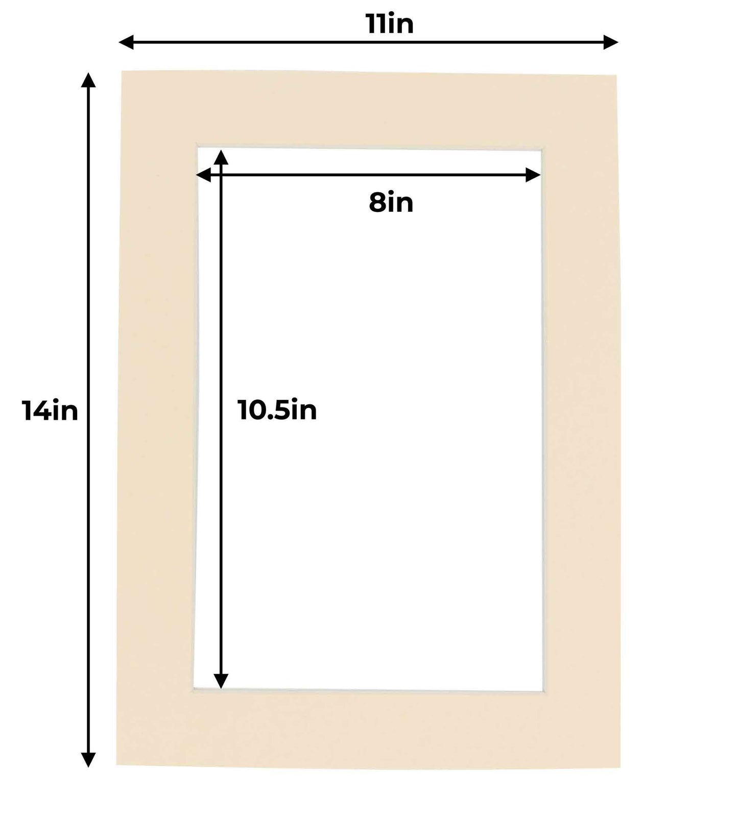 Cream Precut Acid-Free Matboard