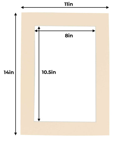 Cream Precut Acid-Free Matboard