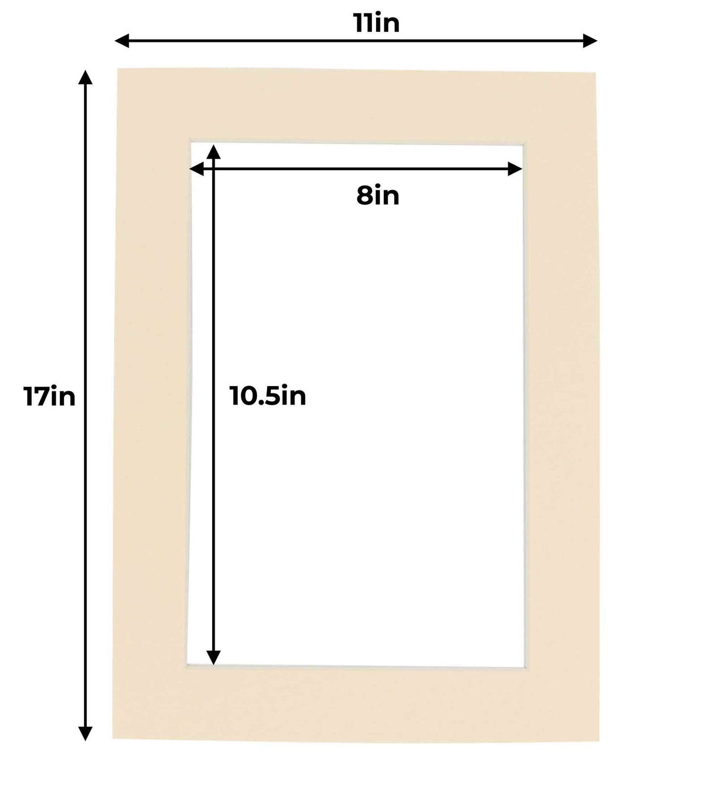 Cream Precut Acid-Free Matboard