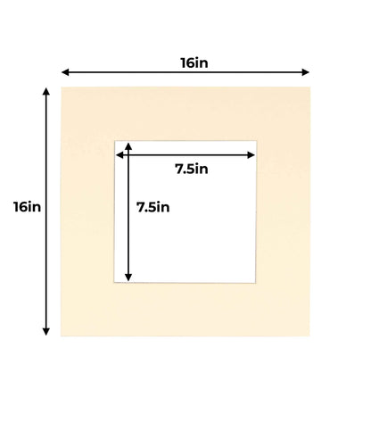 Cream Precut Acid-Free Matboard