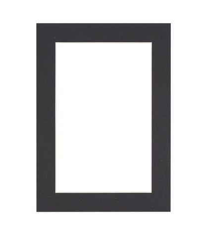 Black Precut Acid-Free Matboard Set with Clear Bag & Backing