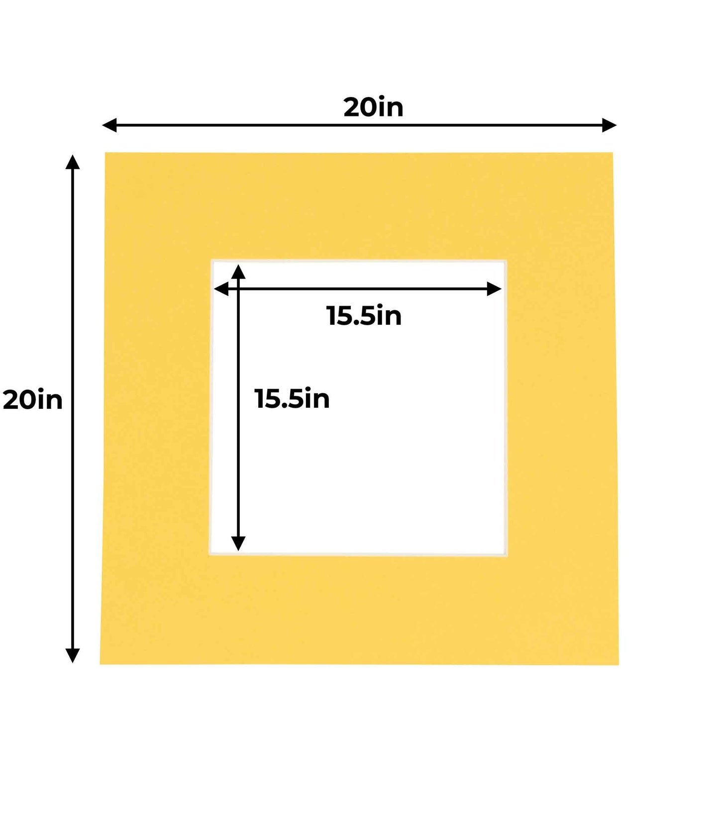 Chamois Yellow Precut Acid-Free Matboard