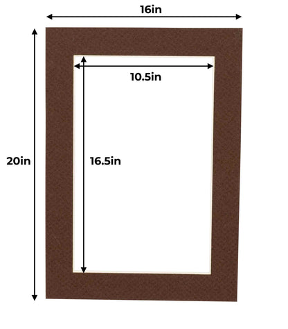 Chocolate Brown Precut Acid-Free Matboard