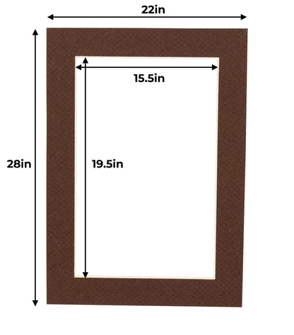 Chocolate Brown Precut Acid-Free Matboard