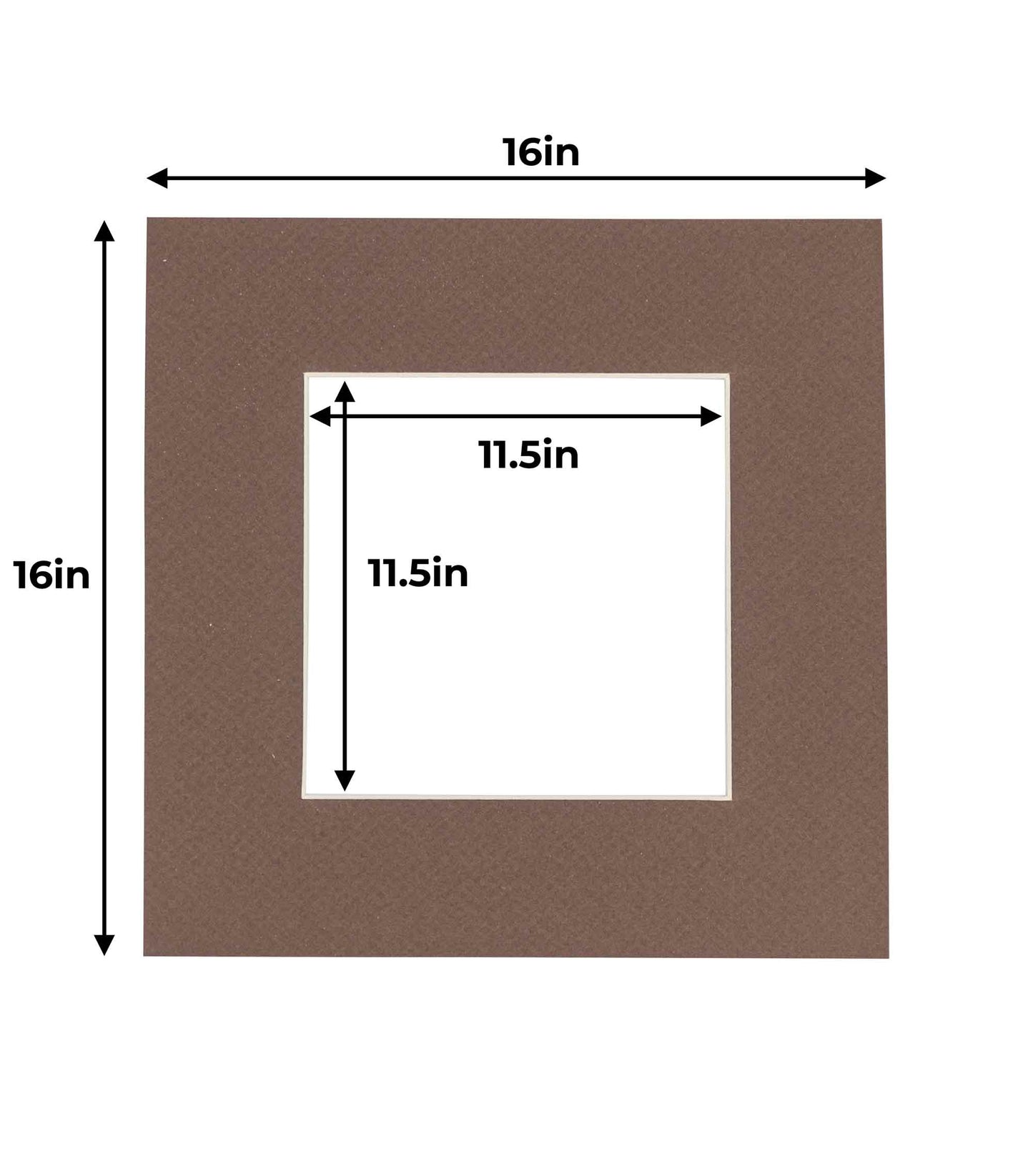 Chocolate Brown Precut Acid-Free Matboard