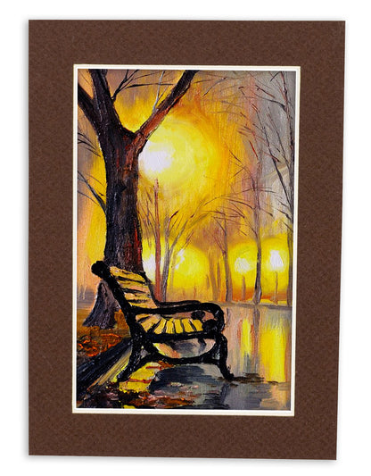 Chocolate Brown Precut Acid-Free Matboard Set with Clear Bag & Backing