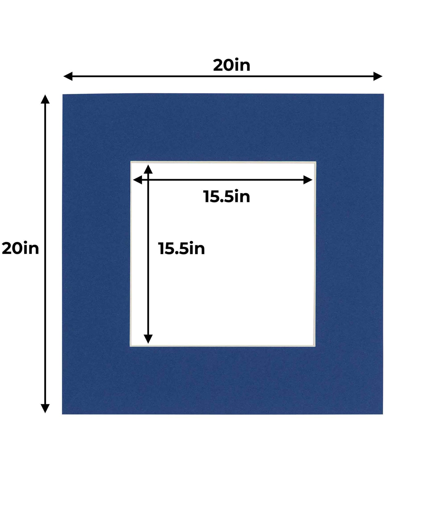 Bottle Blue Precut Acid-Free Matboard