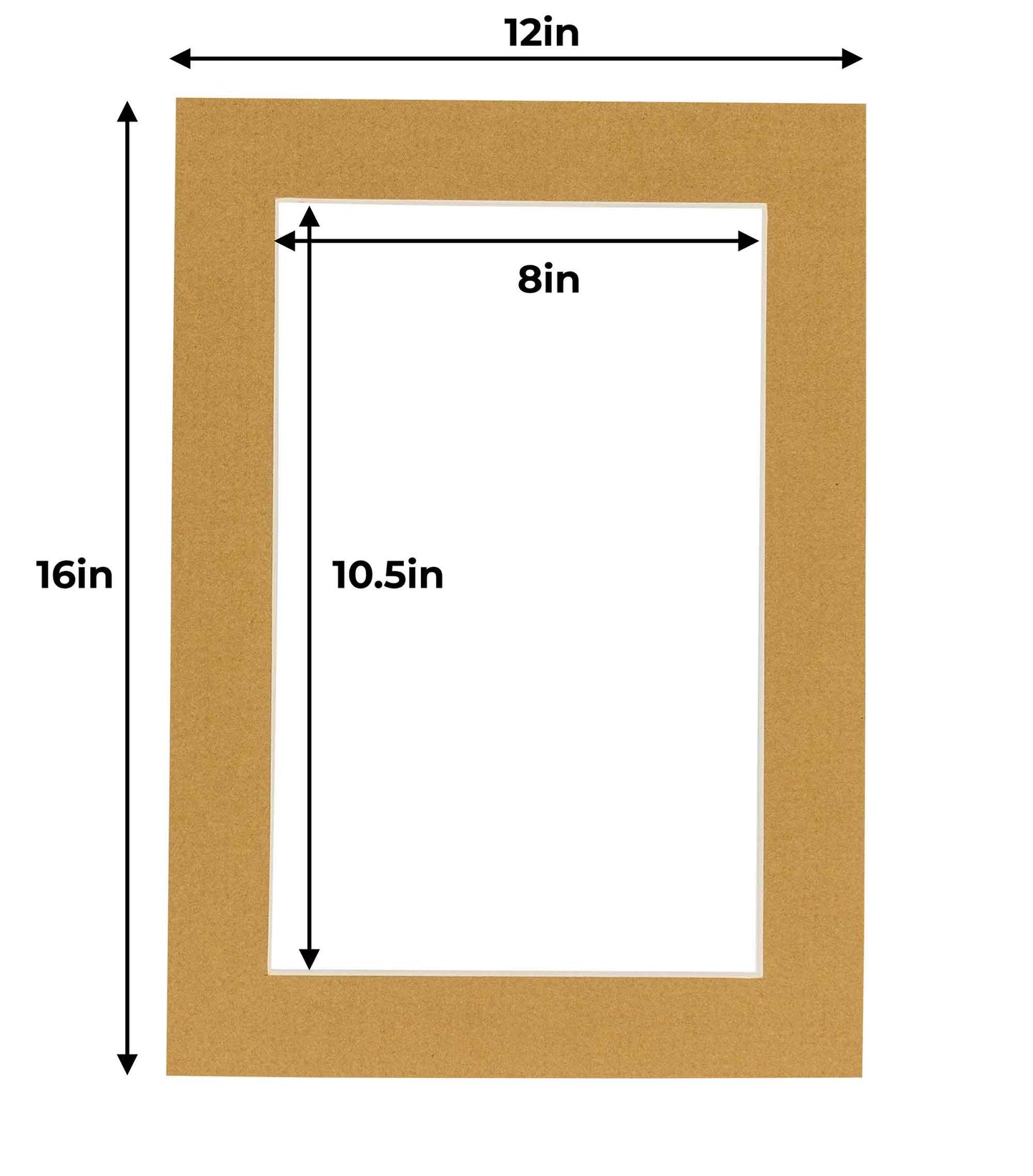 Rattan Beige Precut Acid-Free Matboard Set with Clear Bag & Backing