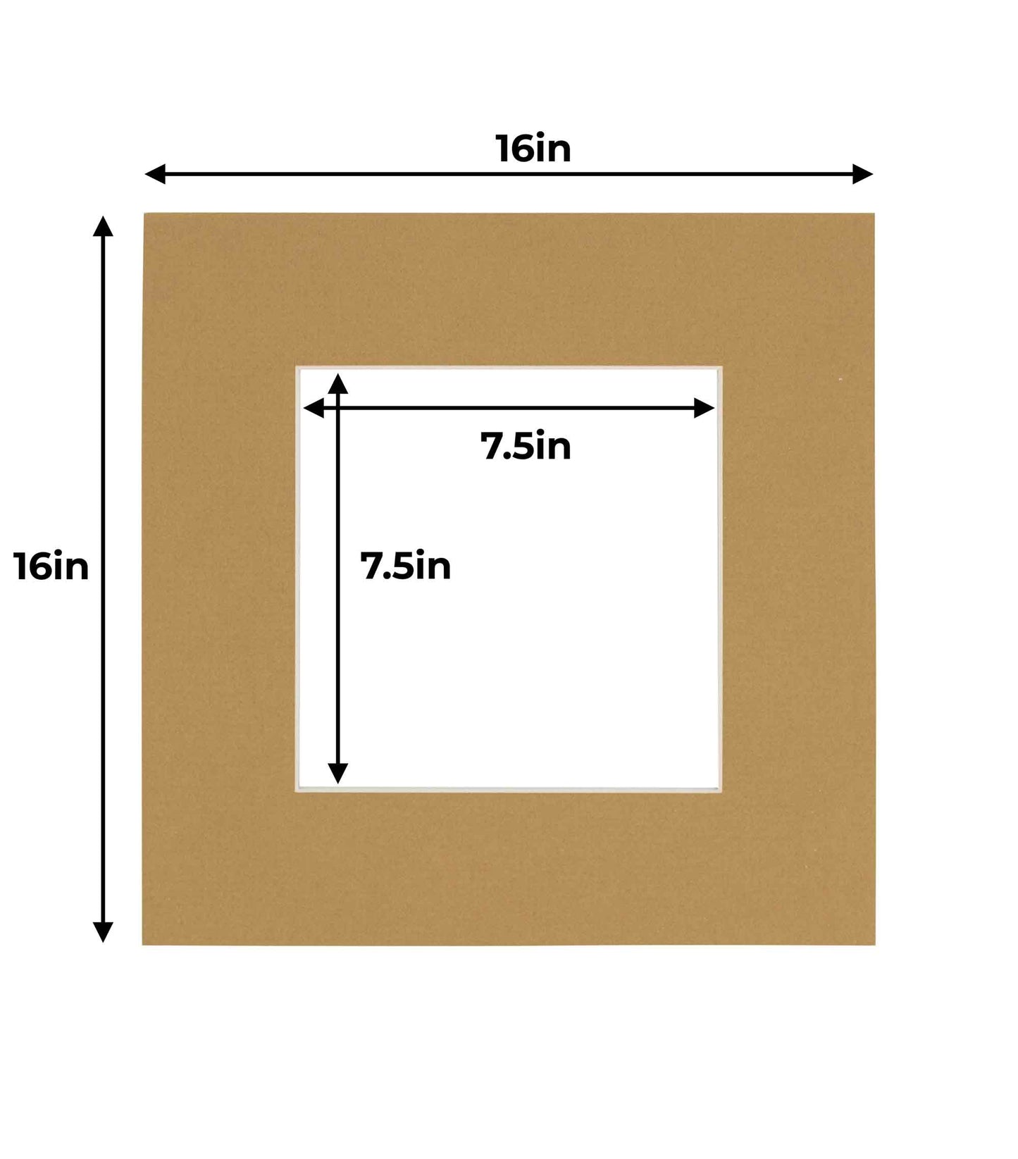 Rattan Beige Precut Acid-Free Matboard Set with Clear Bag & Backing