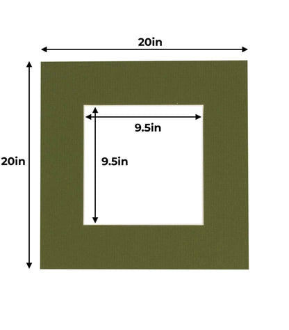 Dill Green Precut Acid-Free Matboard