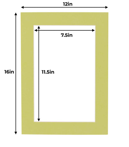 Pistachio Green Precut Acid-Free Matboard