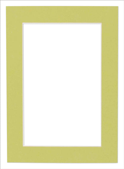 Pistachio Green Precut Acid-Free Matboard Set with Clear Bag & Backing