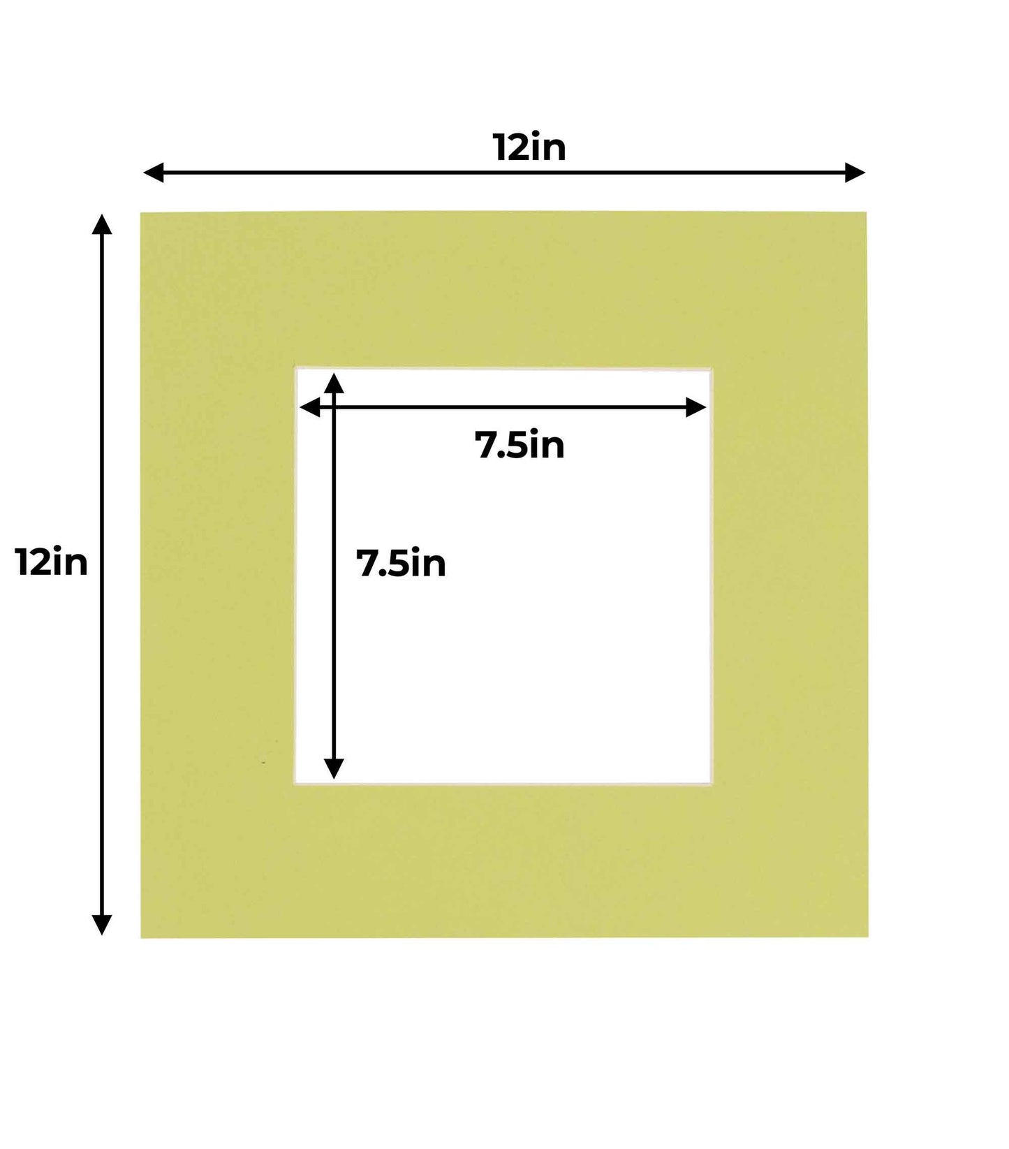 Pistachio Green Precut Acid-Free Matboard Set with Clear Bag & Backing