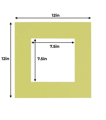 Pistachio Green Precut Acid-Free Matboard Set with Clear Bag & Backing