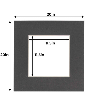 Textured Black Precut Acid-Free Matboard