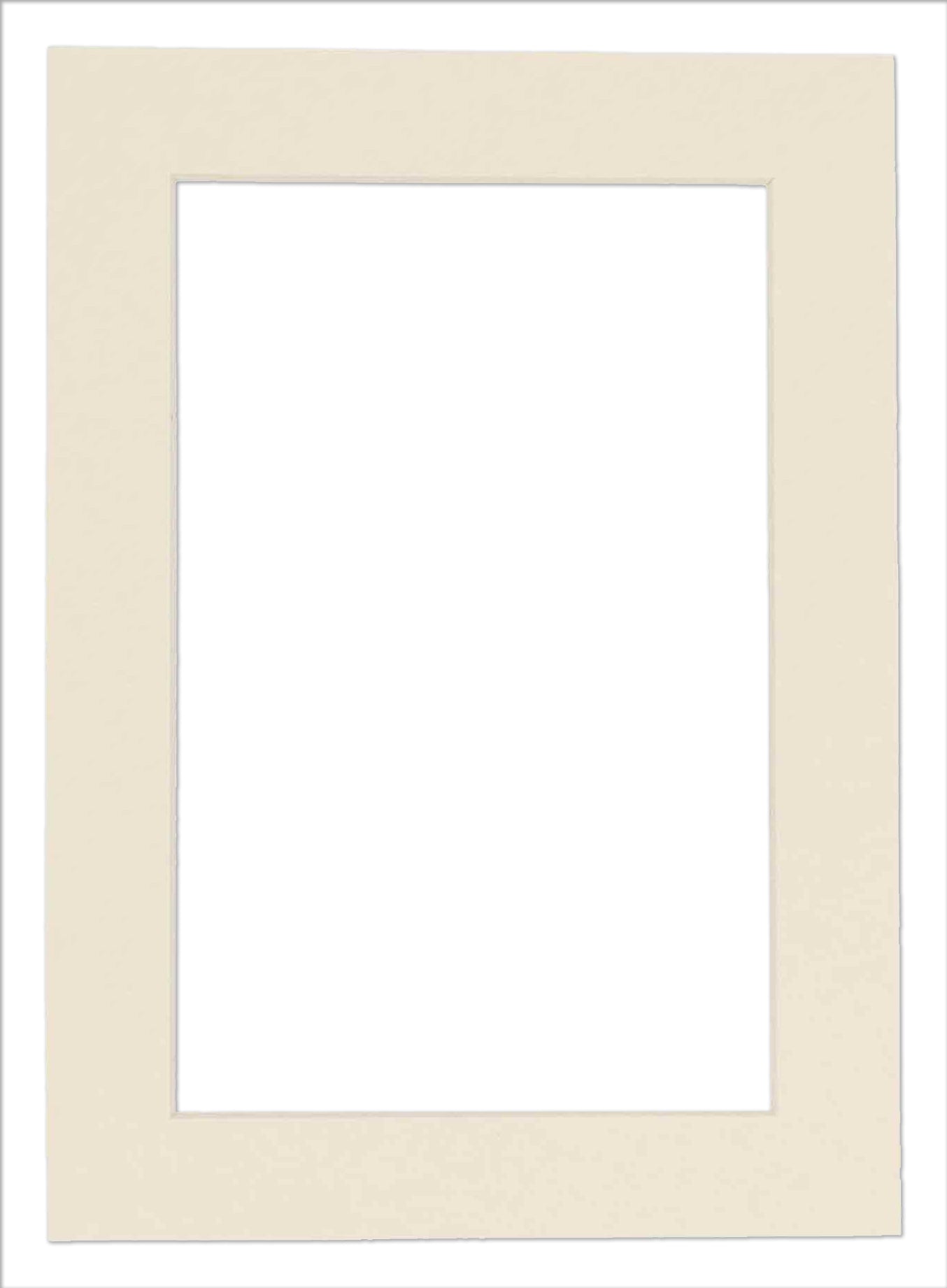 Textured Cream Precut Acid-Free Matboard Set with Clear Bag & Backing