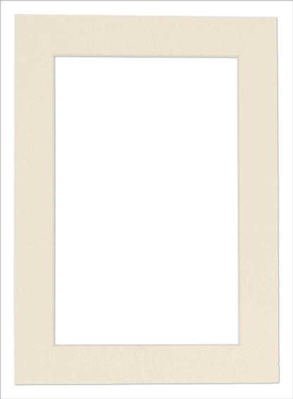 Textured Cream Precut Acid-Free Matboard Set with Clear Bag & Backing