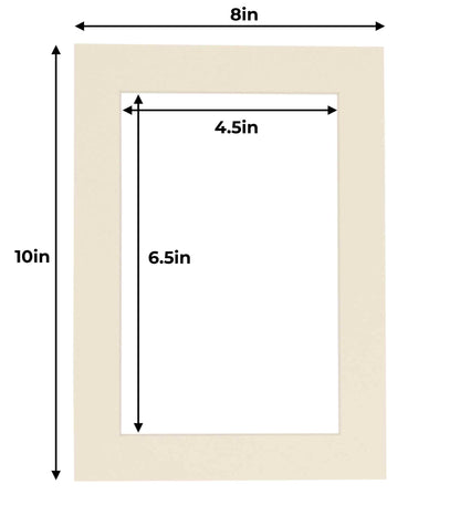 Textured Cream Precut Acid-Free Matboard