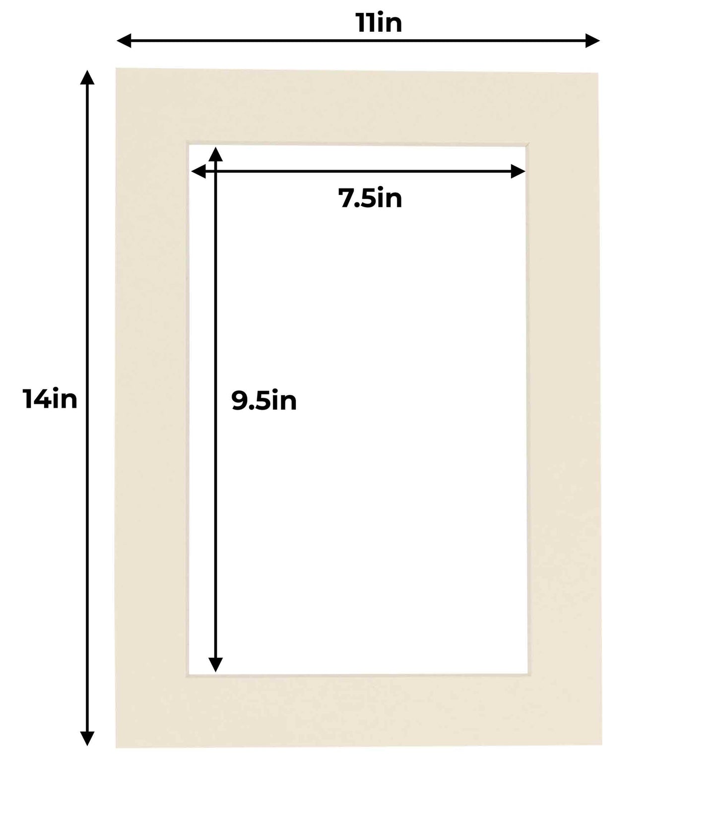 Textured Cream Precut Acid-Free Matboard