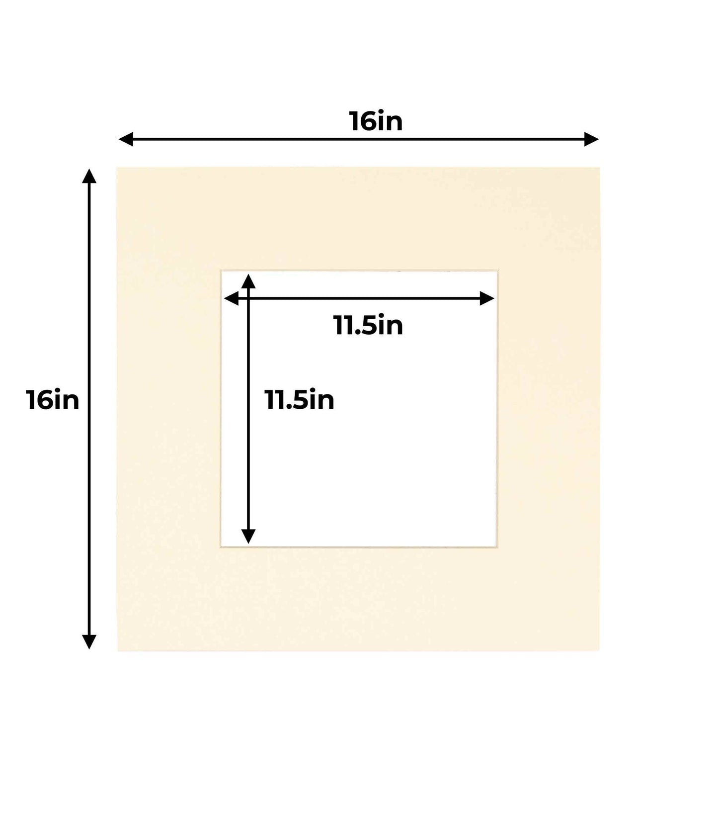 Pack of 10 Textured Cream Precut Acid-Free Matboards