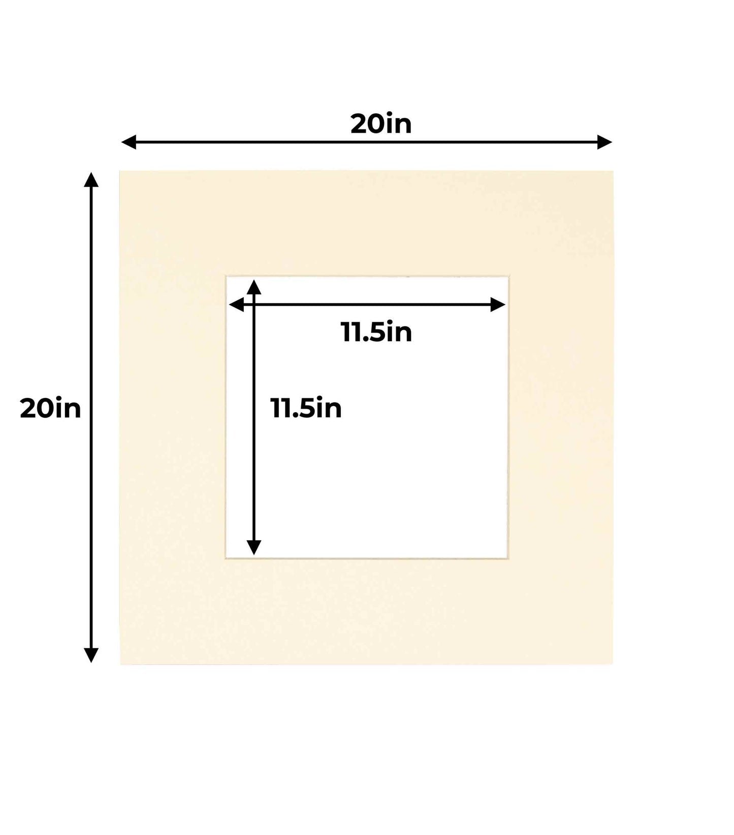 Pack of 10 Textured Cream Precut Acid-Free Matboards