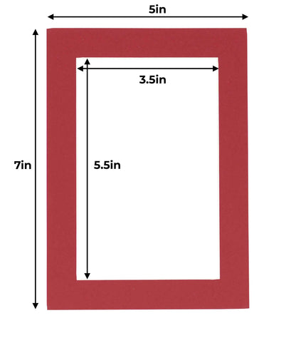 Deep Red Precut Acid-Free Matboard