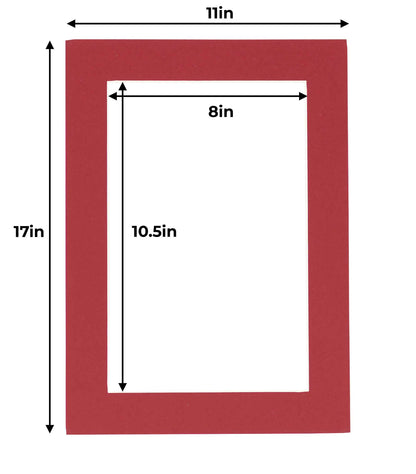 Deep Red Precut Acid-Free Matboard