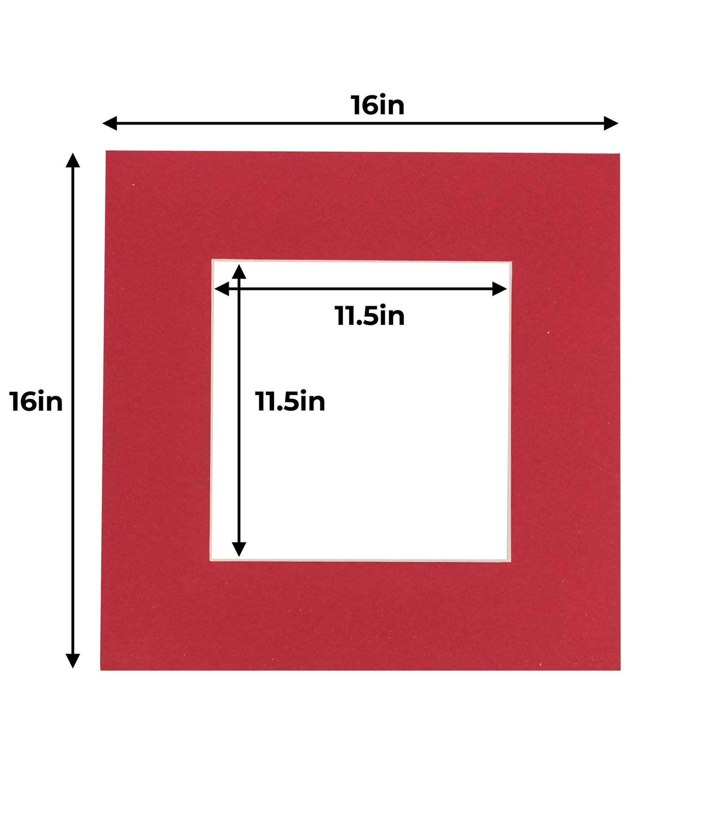 Deep Red Precut Acid-Free Matboard