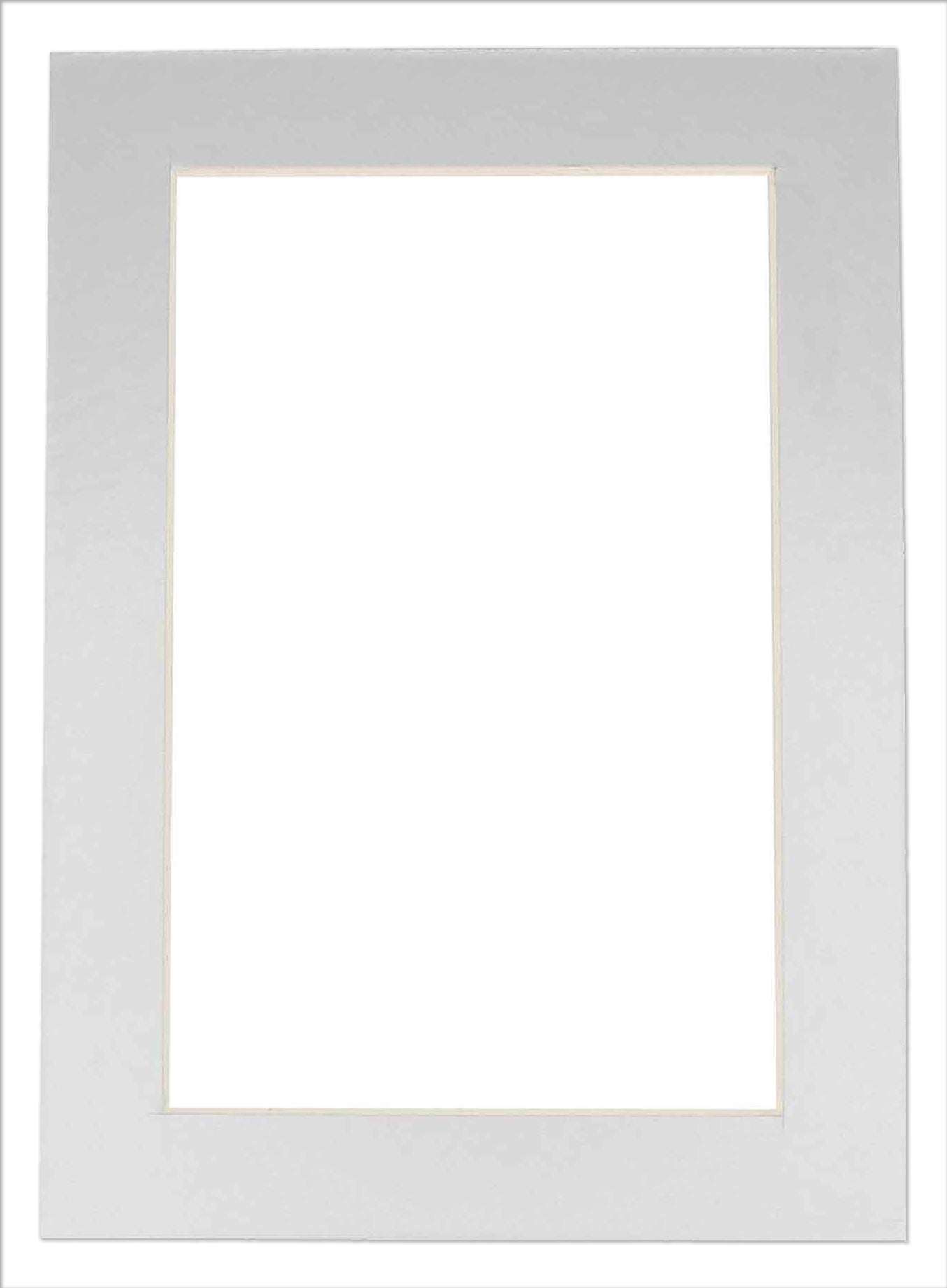 Metallic Silver Precut Acid-Free Matboard