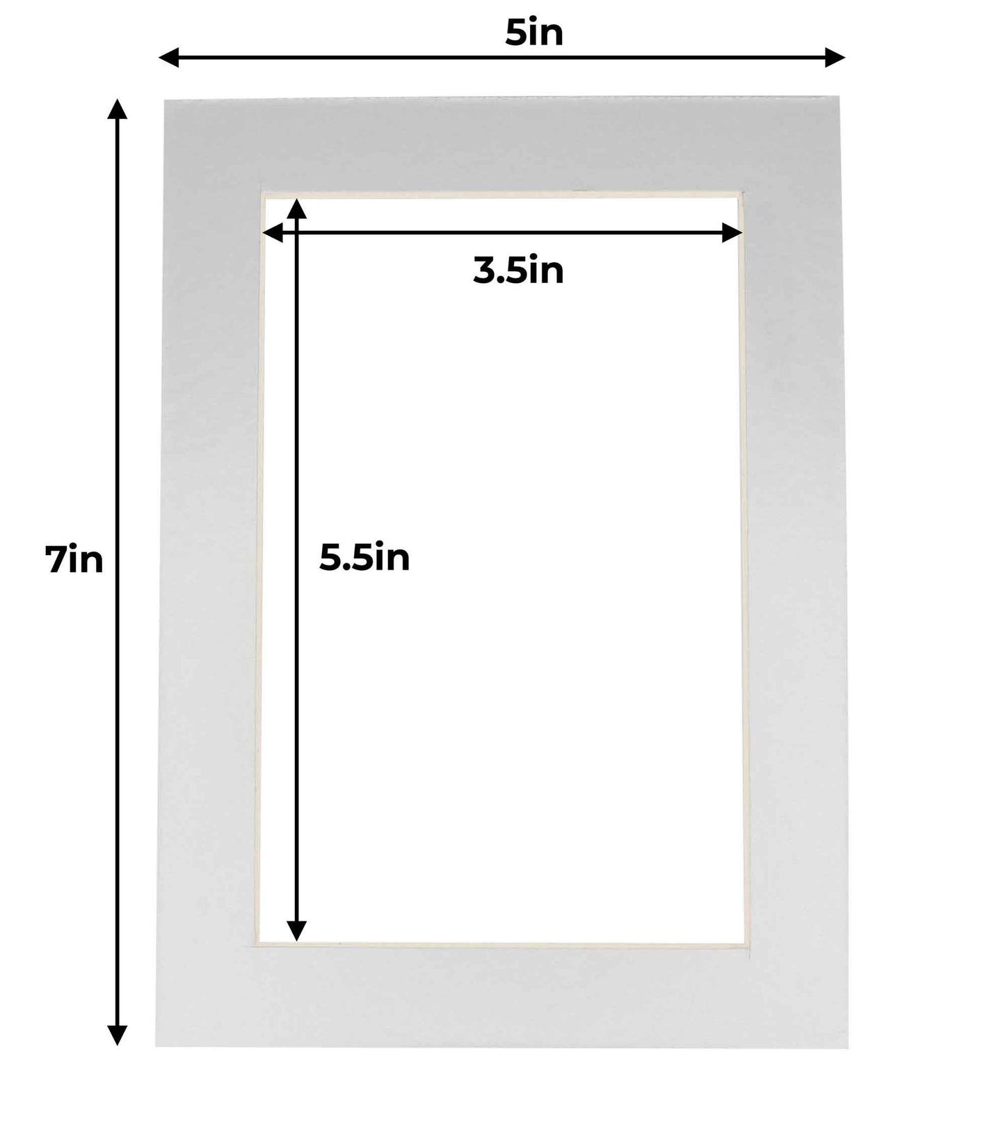 Metallic Silver Precut Acid-Free Matboard