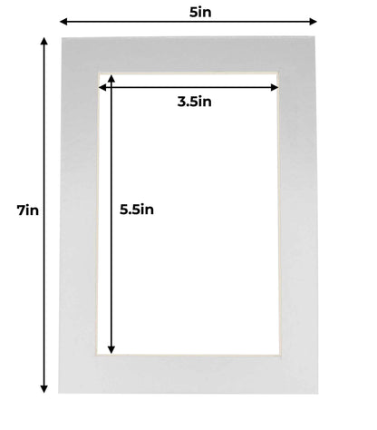 Metallic Silver Precut Acid-Free Matboard