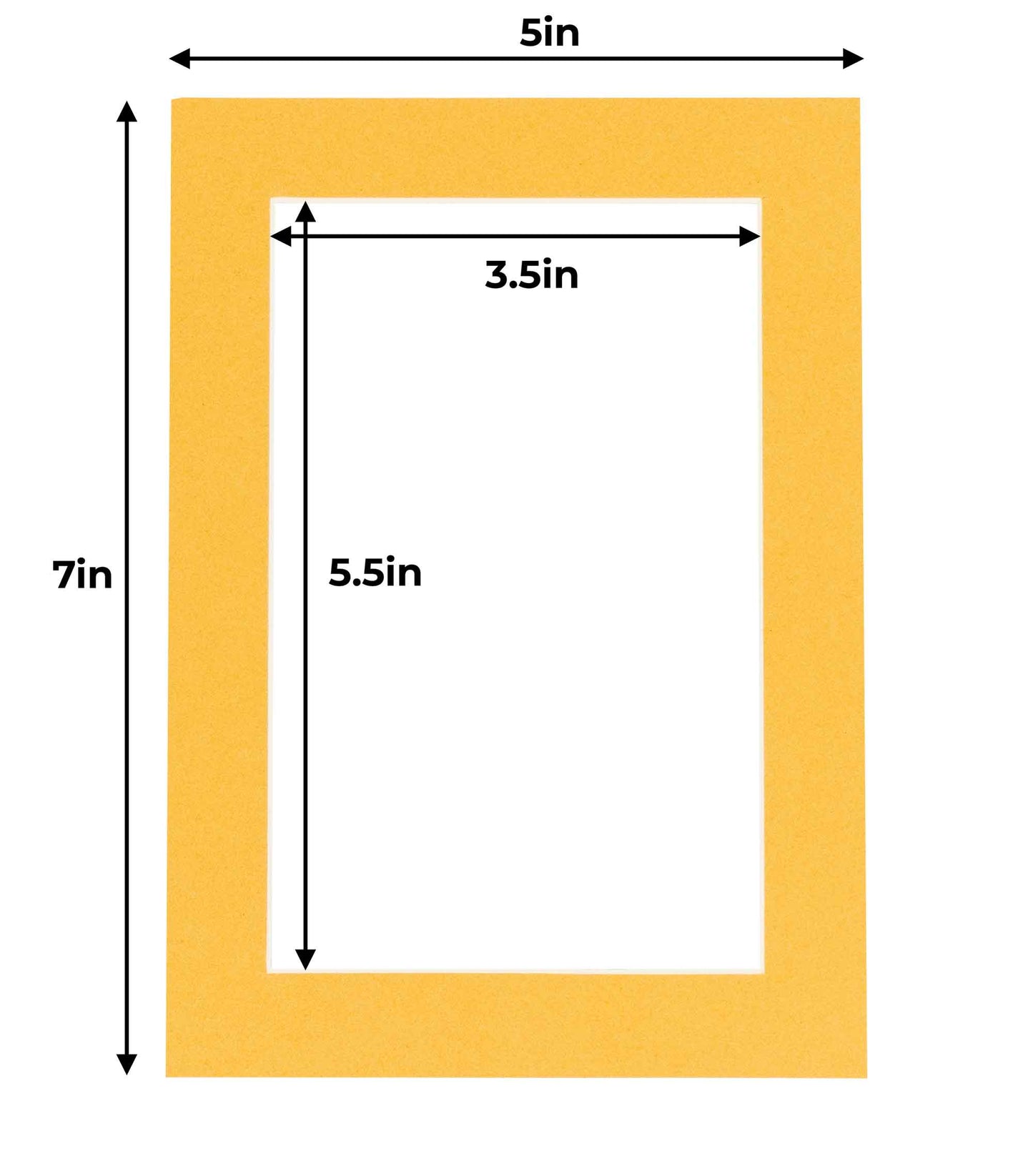 Topaz Orange Precut Acid-Free Matboard Set with Clear Bag & Backing