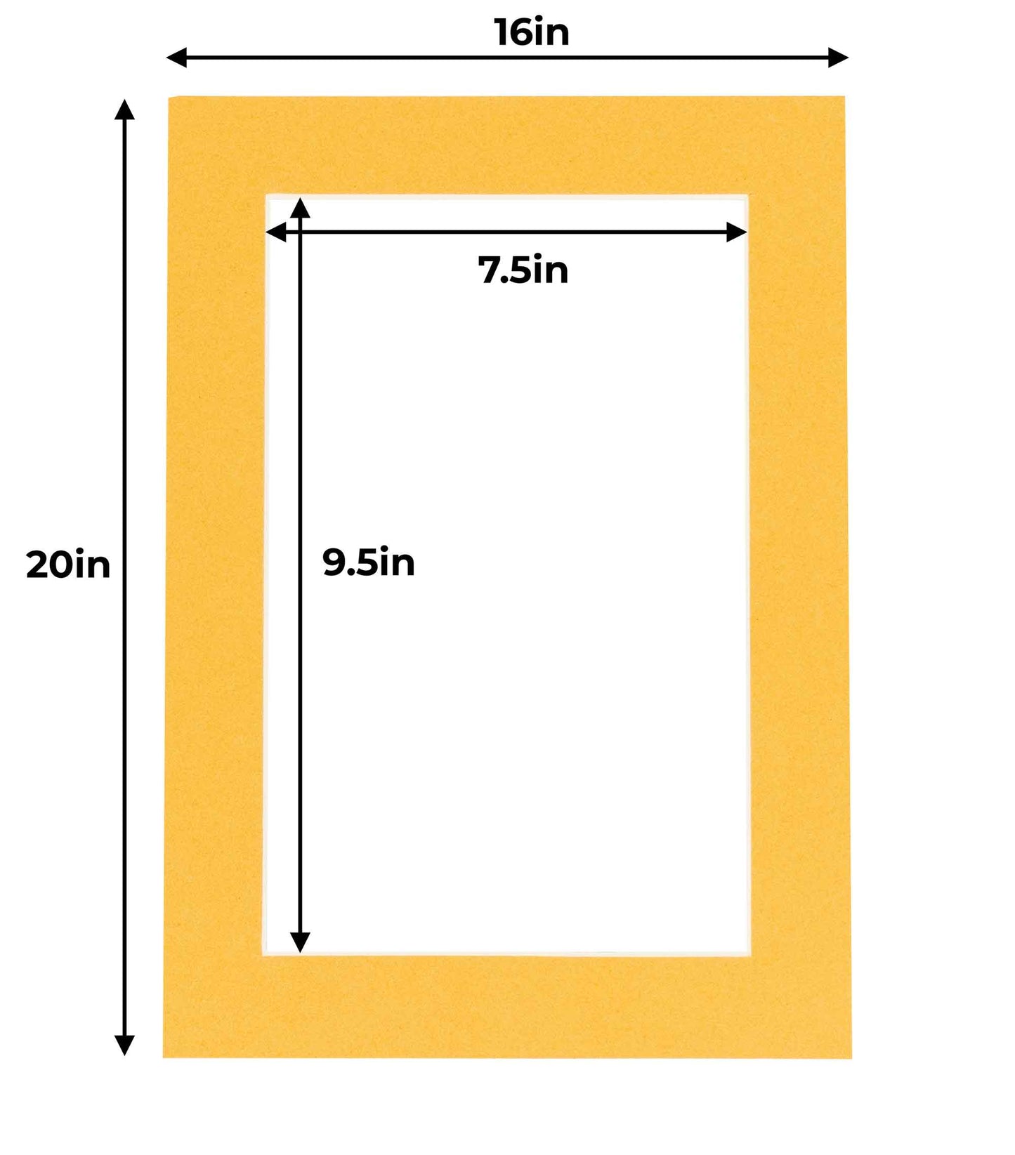 Topaz Orange Precut Acid-Free Matboard Set with Clear Bag & Backing