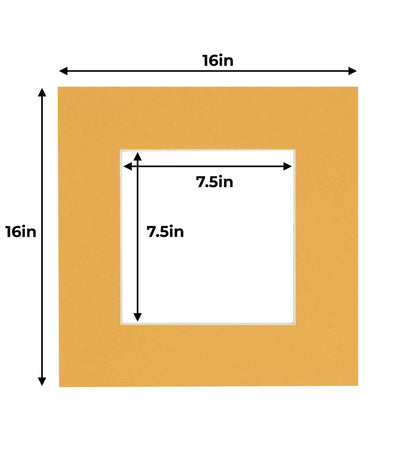 Topaz Orange Precut Acid-Free Matboard Set with Clear Bag & Backing