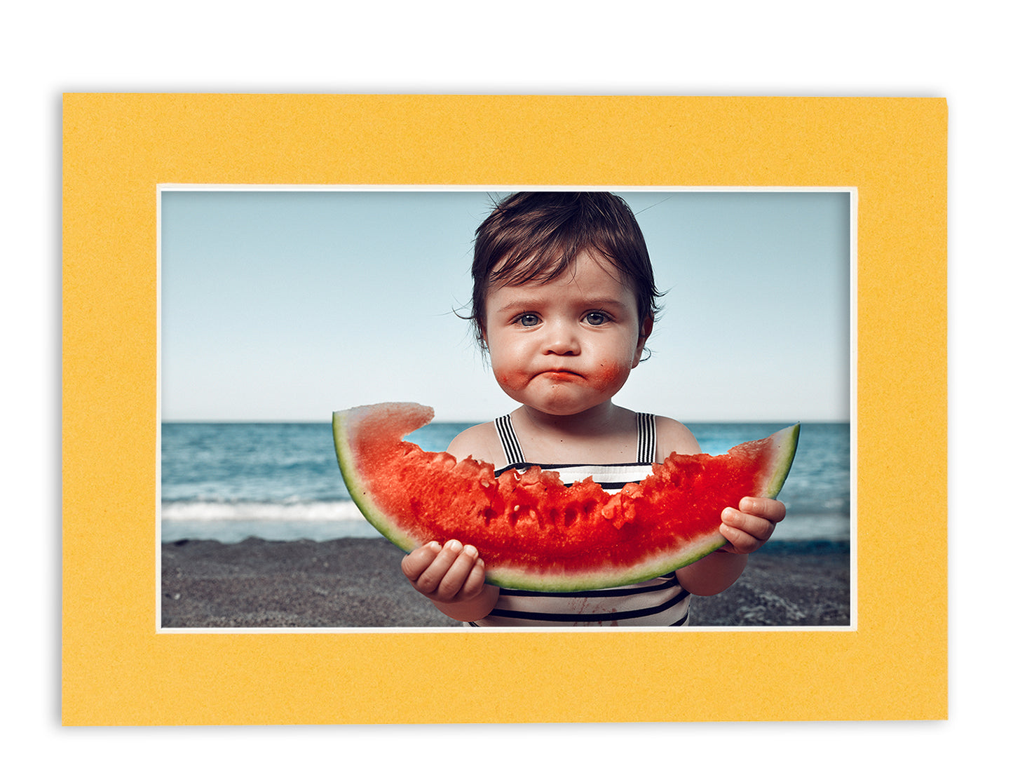 Topaz Orange Precut Acid-Free Matboard Set with Clear Bag & Backing