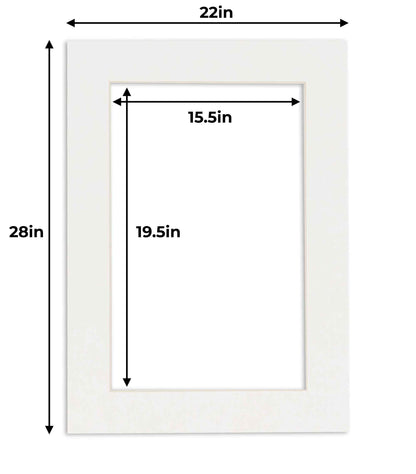 Pack of 10 Textured White Precut Acid-Free Matboards