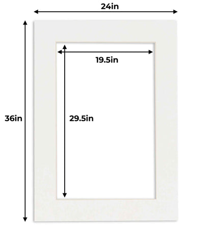 Pack of 10 Textured White Precut Acid-Free Matboard Set with Clear Bags & Backings