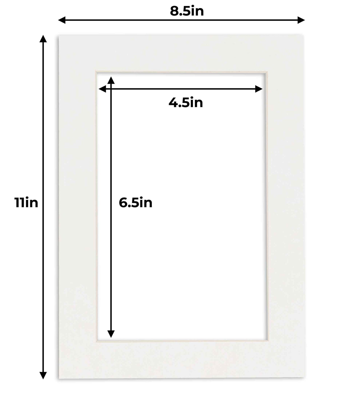 Pack of 10 Textured White Precut Acid-Free Matboards