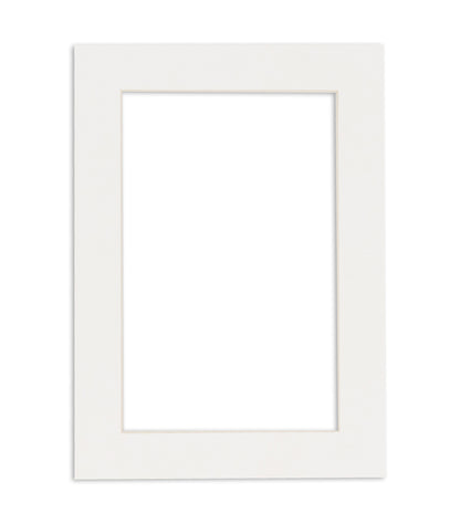 Textured White Precut Acid-Free Matboard Set with Clear Bag & Backing